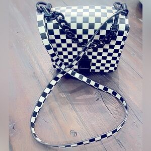 Rebecca Minkoff
Love Too Checkered Leather Crossbody Bag